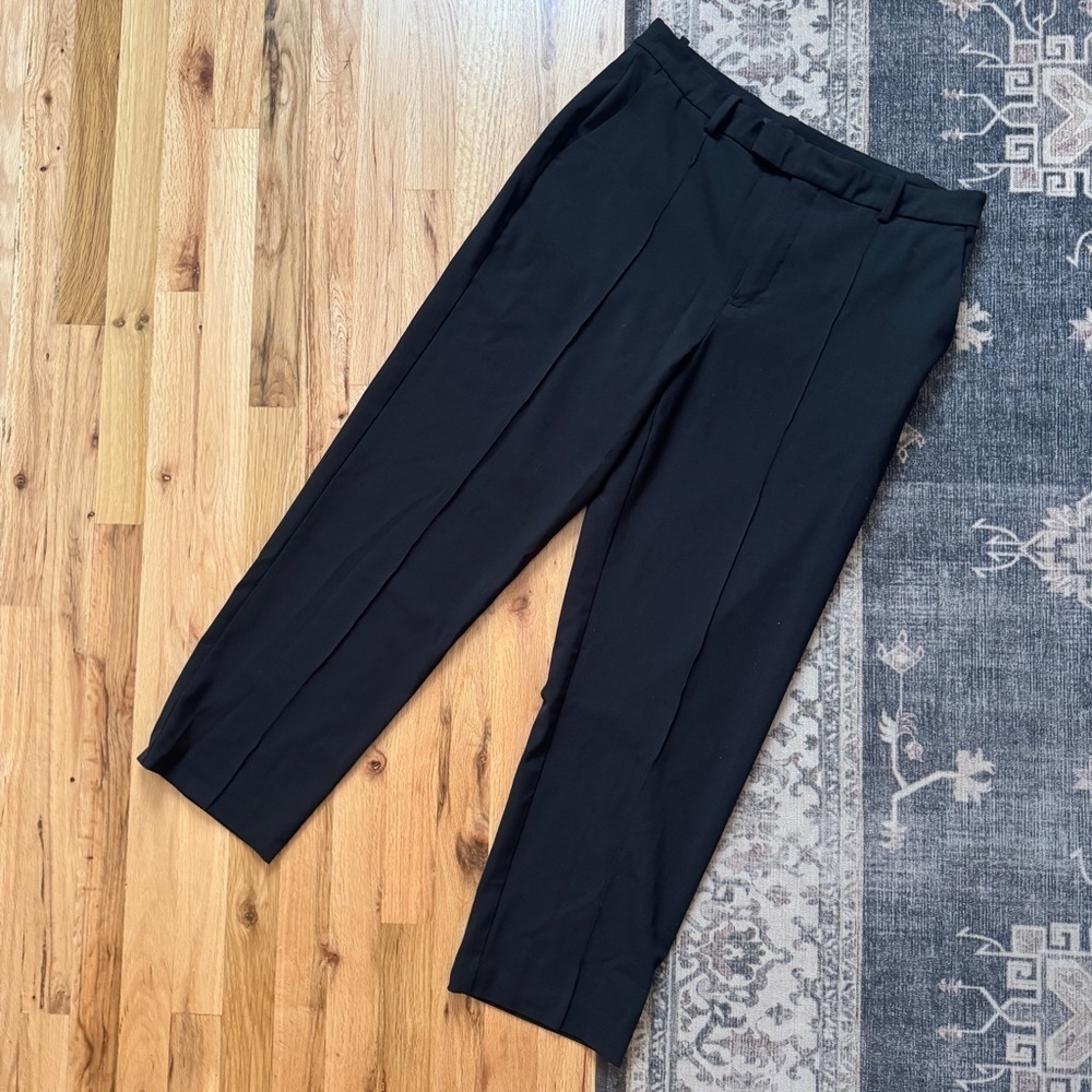 Madewell Black Fairbanks Pintuck Trouser Pants 12 - Picture 9 of 9